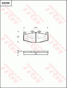 TRW GDB7069 - Kit pastiglie freno, Freno a disco autozon.pro