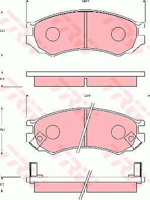 TRW GDB7030 - Kit pastiglie freno, Freno a disco autozon.pro