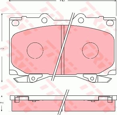 TRW GDB7072 - Kit pastiglie freno, Freno a disco autozon.pro