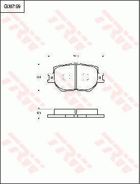 TRW GDB7199 - Kit pastiglie freno, Freno a disco autozon.pro