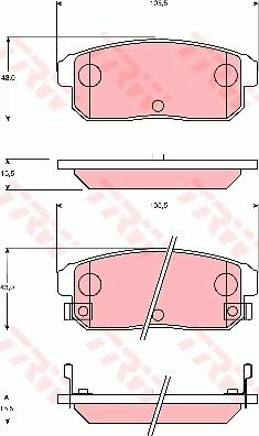 TRW GDB7184 - Kit pastiglie freno, Freno a disco autozon.pro