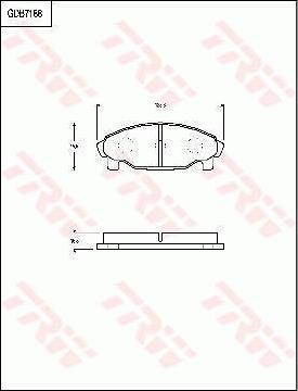 TRW GDB7188 - Kit pastiglie freno, Freno a disco autozon.pro