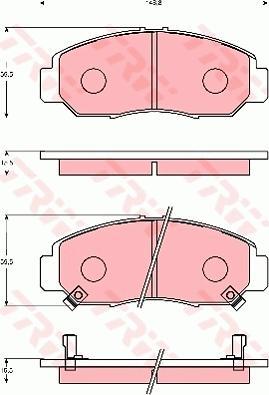 TRW GDB7182 - Kit pastiglie freno, Freno a disco autozon.pro