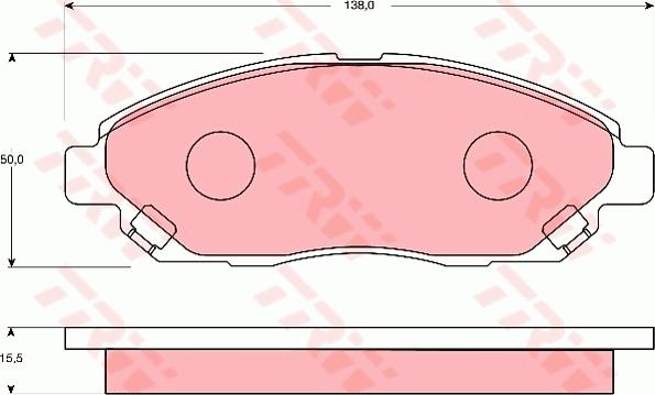 TRW GDB7139 - Kit pastiglie freno, Freno a disco autozon.pro