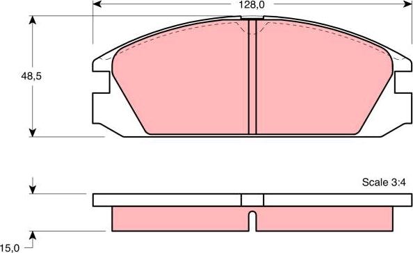 TRW GDB784 - Kit pastiglie freno, Freno a disco autozon.pro