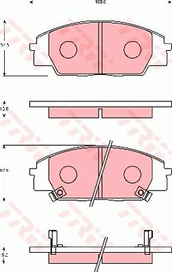 TRW GDB7248AT - Kit pastiglie freno, Freno a disco autozon.pro