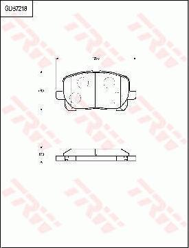 TRW GDB7218 - Kit pastiglie freno, Freno a disco autozon.pro