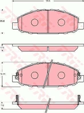 TRW GDB7236 - Kit pastiglie freno, Freno a disco autozon.pro