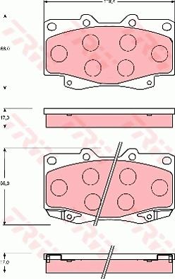 TRW GDB7222 - Kit pastiglie freno, Freno a disco autozon.pro