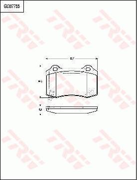 TRW GDB7755 - Kit pastiglie freno, Freno a disco autozon.pro