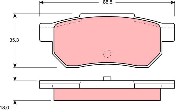 TRW GDB775 - Kit pastiglie freno, Freno a disco autozon.pro