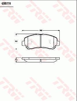 TRW GDB7783AT - Kit pastiglie freno, Freno a disco autozon.pro