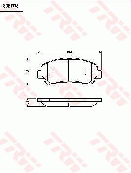 TRW GDB7783 - Kit pastiglie freno, Freno a disco autozon.pro