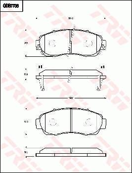 TRW GDB7738AT - Kit pastiglie freno, Freno a disco autozon.pro