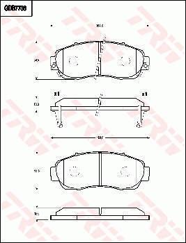 TRW GDB7738 - Kit pastiglie freno, Freno a disco autozon.pro