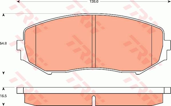 TRW GDB7720 - Kit pastiglie freno, Freno a disco autozon.pro