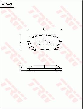 TRW GDB7728 - Kit pastiglie freno, Freno a disco autozon.pro