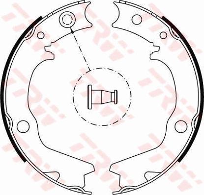 TRW GS8479 - Kit ganasce, Freno stazionamento autozon.pro