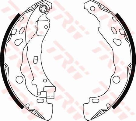 TRW GS8474 - Kit ganasce freno autozon.pro