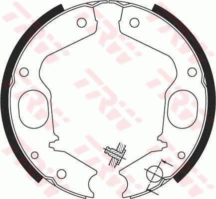 TRW GS8695 - Kit ganasce, Freno stazionamento autozon.pro