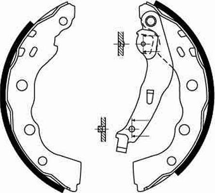 TRW GS8665 - Kit ganasce freno autozon.pro