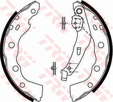 TRW GS8665 - Kit ganasce freno autozon.pro