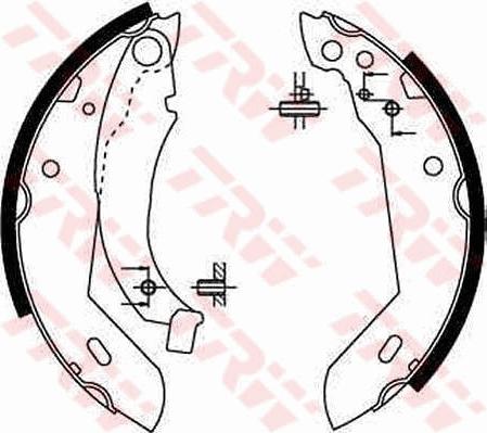 TRW GS8158 - Kit ganasce freno autozon.pro