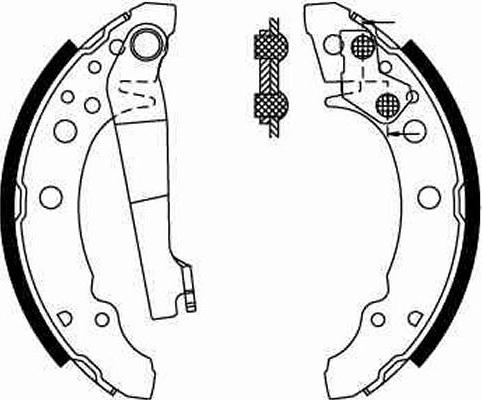 TRW GS8166 - Kit ganasce freno autozon.pro