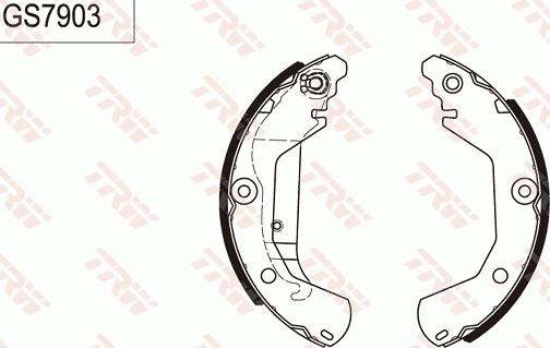 TRW GS7903 - Kit ganasce freno autozon.pro