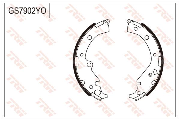 TRW GS7902 - Kit ganasce freno autozon.pro