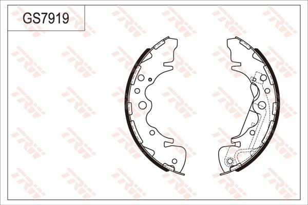 TRW GS7919 - Kit ganasce freno autozon.pro