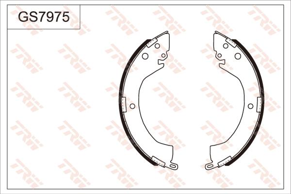 TRW GS7975 - Kit ganasce freno autozon.pro