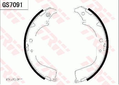 TRW GS7091 - Kit ganasce freno autozon.pro