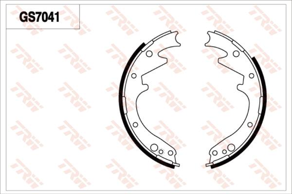 TRW GS7041 - Kit ganasce, Freno stazionamento autozon.pro