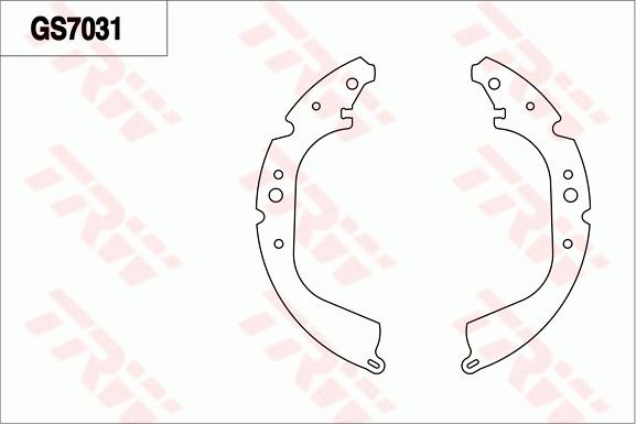 TRW GS7031 - Kit ganasce freno autozon.pro