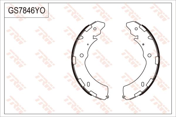 TRW GS7846 - Kit ganasce freno autozon.pro