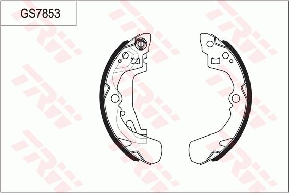 TRW GS7853 - Kit ganasce freno autozon.pro