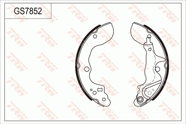 TRW GS7852 - Kit ganasce freno autozon.pro