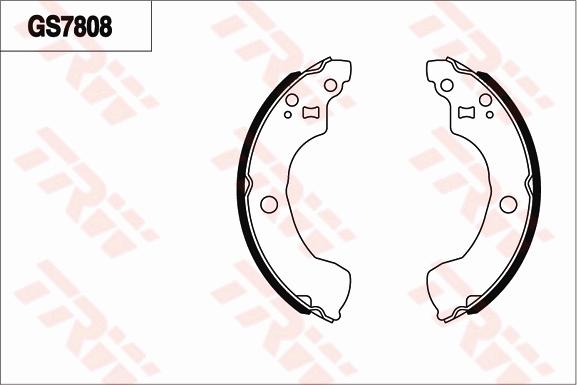 TRW GS7808 - Kit ganasce, Freno stazionamento autozon.pro