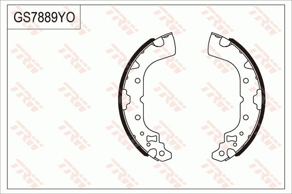 TRW GS7889 - Kit ganasce freno autozon.pro