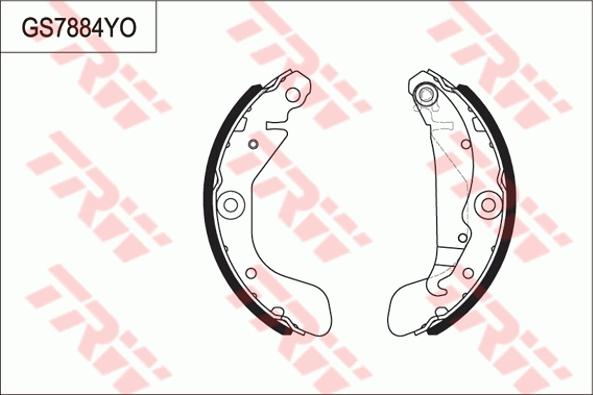 TRW GS7884 - Kit ganasce freno autozon.pro