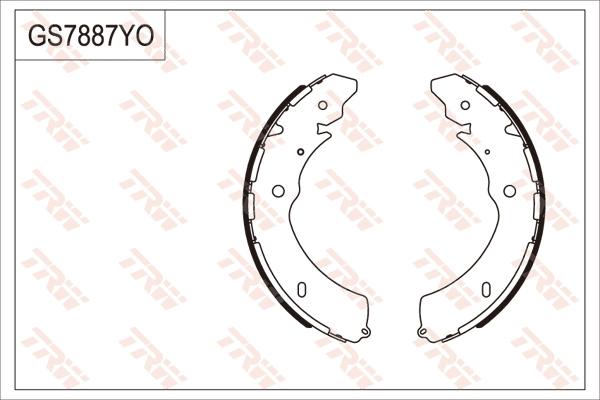 TRW GS7887 - Kit ganasce freno autozon.pro