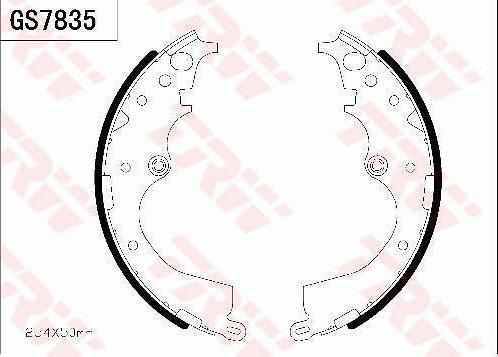 TRW GS7835 - Kit ganasce freno autozon.pro