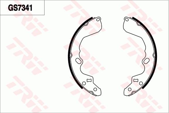 TRW GS7341 - Kit ganasce freno autozon.pro