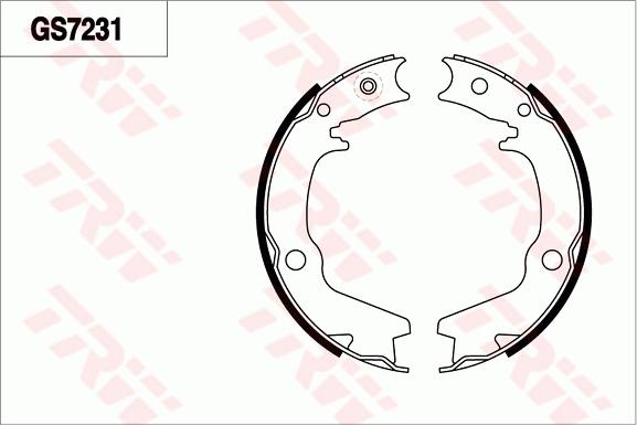 TRW GS7231 - Kit ganasce freno autozon.pro