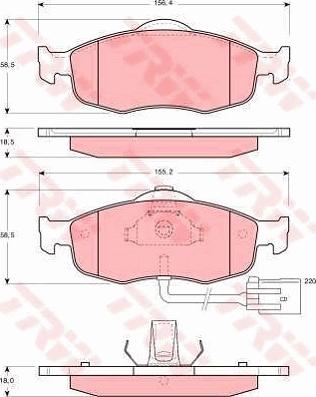 TRW GTD1046 - Kit freno, Freno a disco autozon.pro