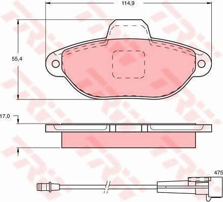 TRW GTD1042 - Kit freno, Freno a disco autozon.pro