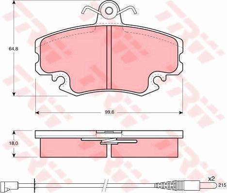 TRW GTD1005 - Kit freno, Freno a disco autozon.pro