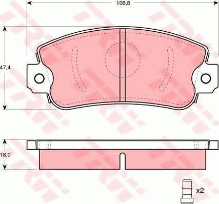 TRW GTD1012 - Kit freno, Freno a disco autozon.pro