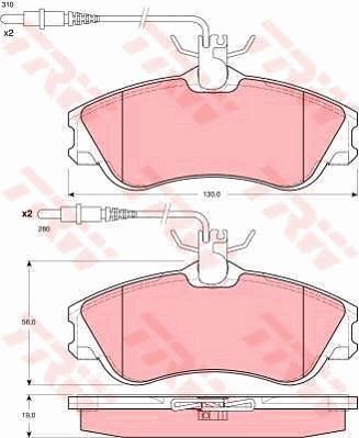 TRW GTD1031 - Kit freno, Freno a disco autozon.pro